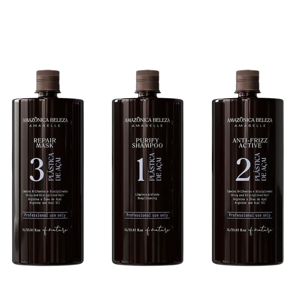 Kit Alisado o Keratina de Acai, Para Pelo Bien Tratado