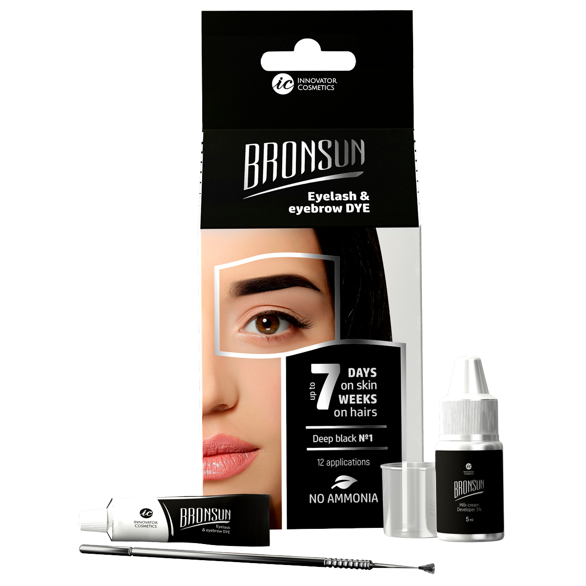 Tinte En Gel Para Ceja y Pestañas Bronsun, Home Kit