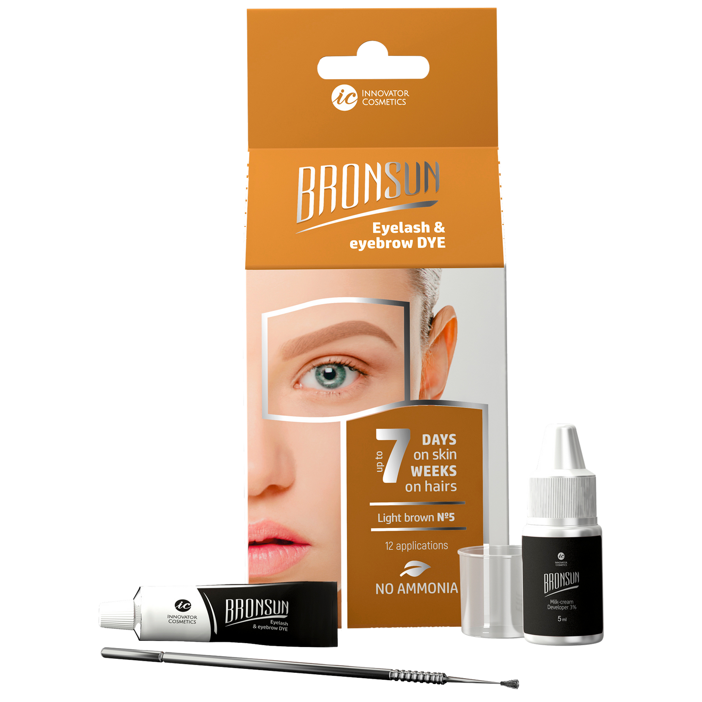 Tinte En Gel Para Ceja y Pestañas Bronsun, Home Kit