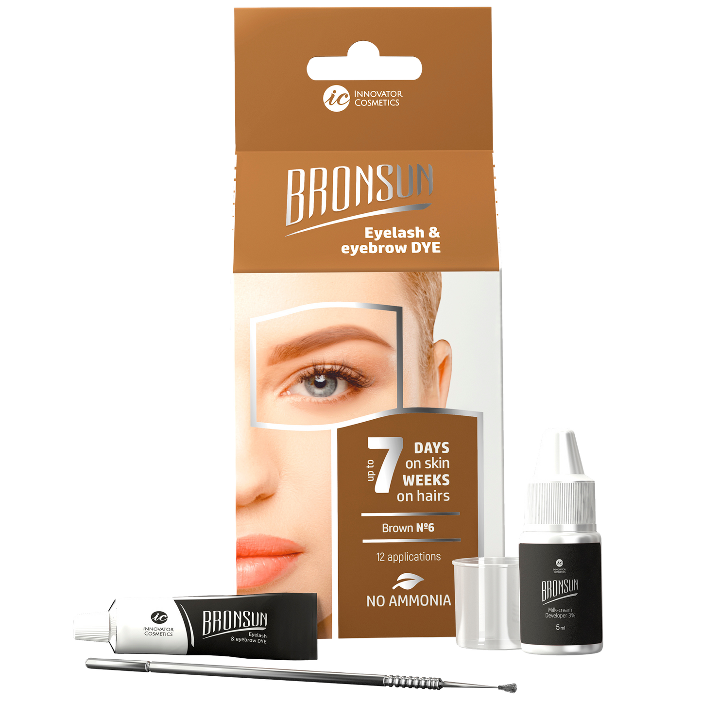 Tinte En Gel Para Ceja y Pestañas Bronsun, Home Kit