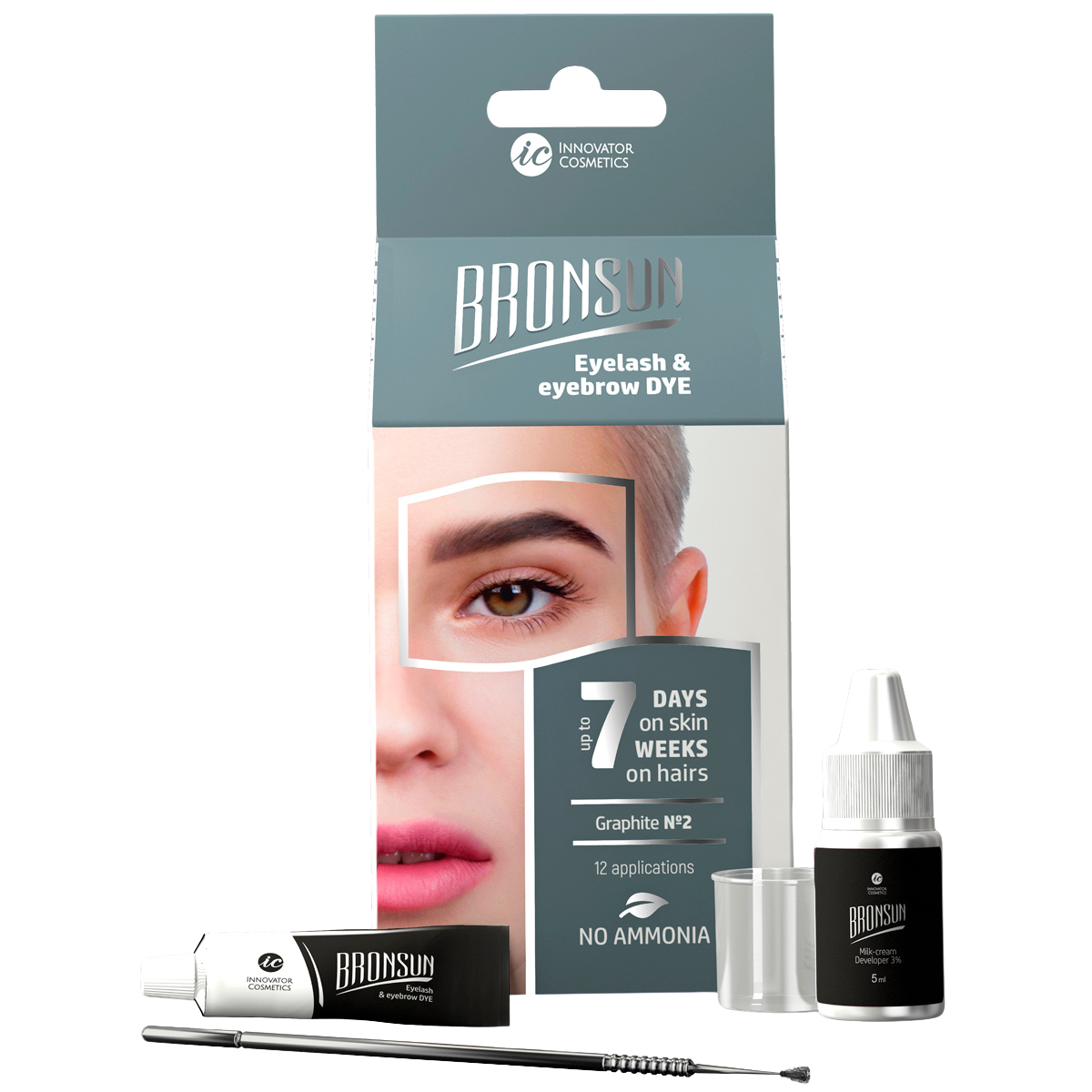 Tinte En Gel Para Ceja y Pestañas Bronsun, Home Kit