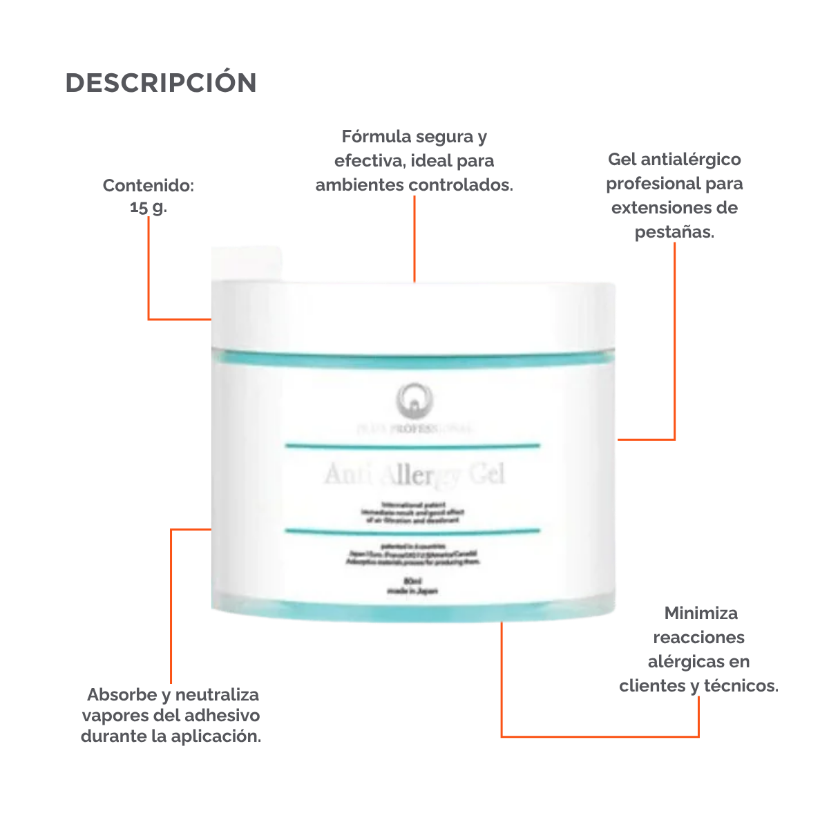 Anti Allergy Gel - Neutralizador de Vapores y Eliminador de Olores