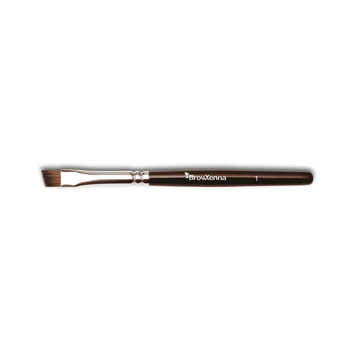 Brush superfine #1, BrowXenna® cerdas ultra finas y mango ergonómico diseñados para aplicación precisa de henna y maquillaje en cejas para técnicos de belleza exigentes.