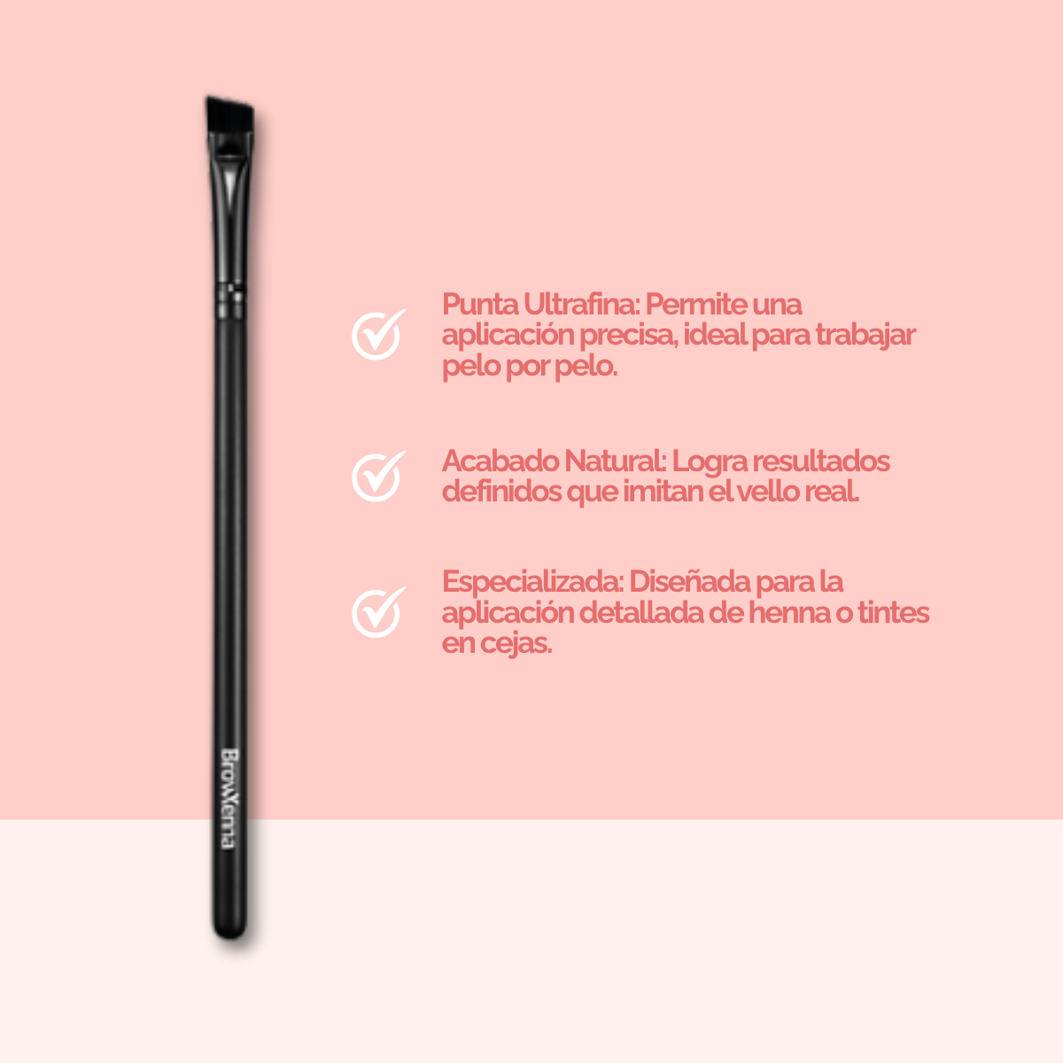 Ultrafine Eyebrow Brush #10 BrowXenna®
cerdas ultra finas y mango ergonómico diseñados para aplicación precisa de henna y maquillaje en cejas para técnicos de belleza exigentes.