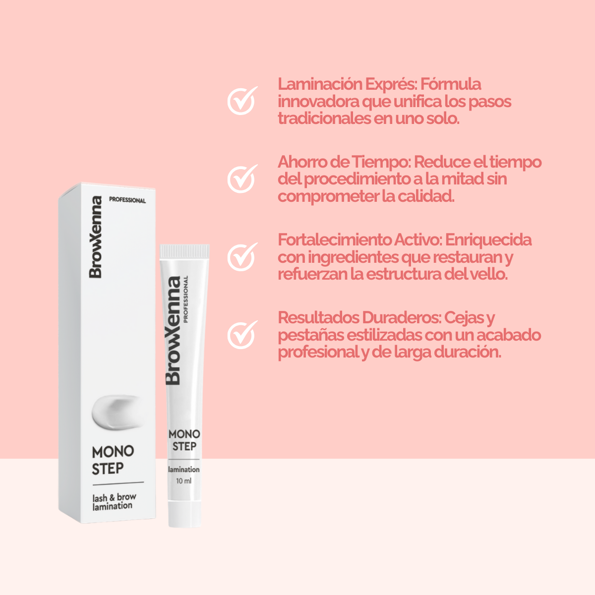 Mono Step BrowXenna® Laminación Express para Cejas & Pestañas
solución express todo‑en‑uno para laminación profesional de cejas y pestañas, que define forma, ofrece volumen y restaura en un solo paso.