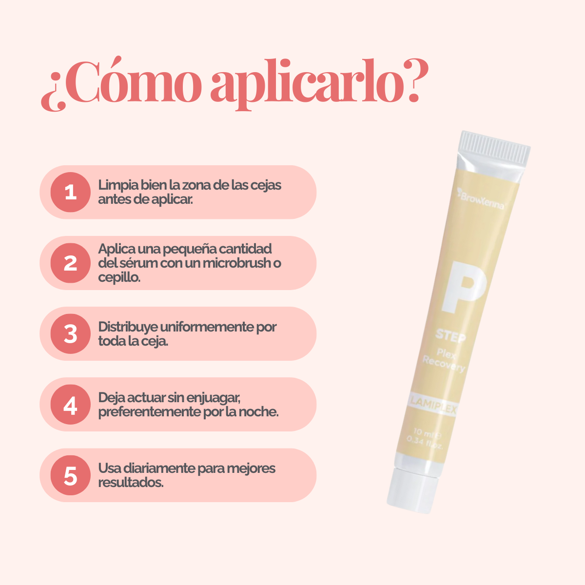 BrowXenna Plex Bond Recovery – suero regenerador profesional que restaura enlaces capilares y protege el vello durante y después de tratamientos químicos para cejas y pestañas.