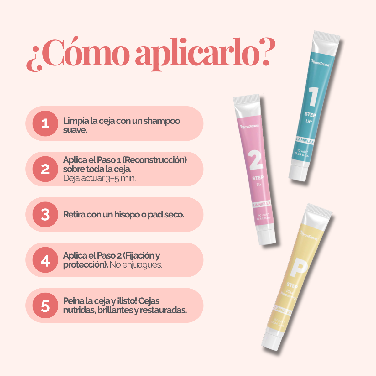 LAMIPLEX BrowXenna® laminación express profesional para cejas y pestañas que define forma, aporta volumen y restaura en un solo tratamiento.