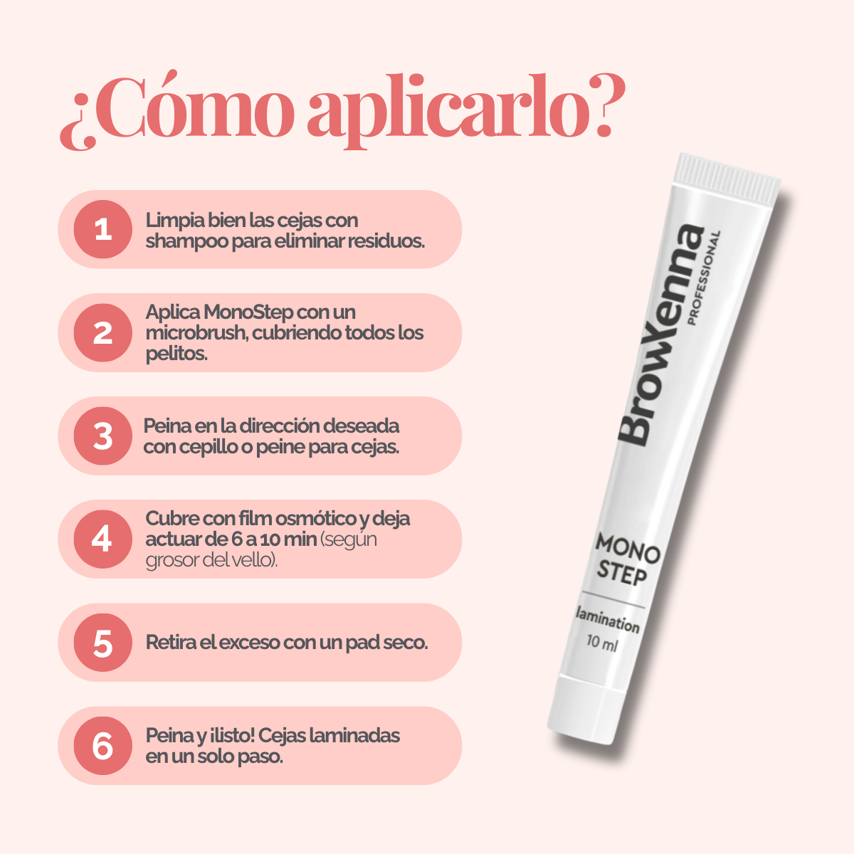 Mono Step BrowXenna® Laminación Express para Cejas & Pestañas
solución express todo‑en‑uno para laminación profesional de cejas y pestañas, que define forma, ofrece volumen y restaura en un solo paso.