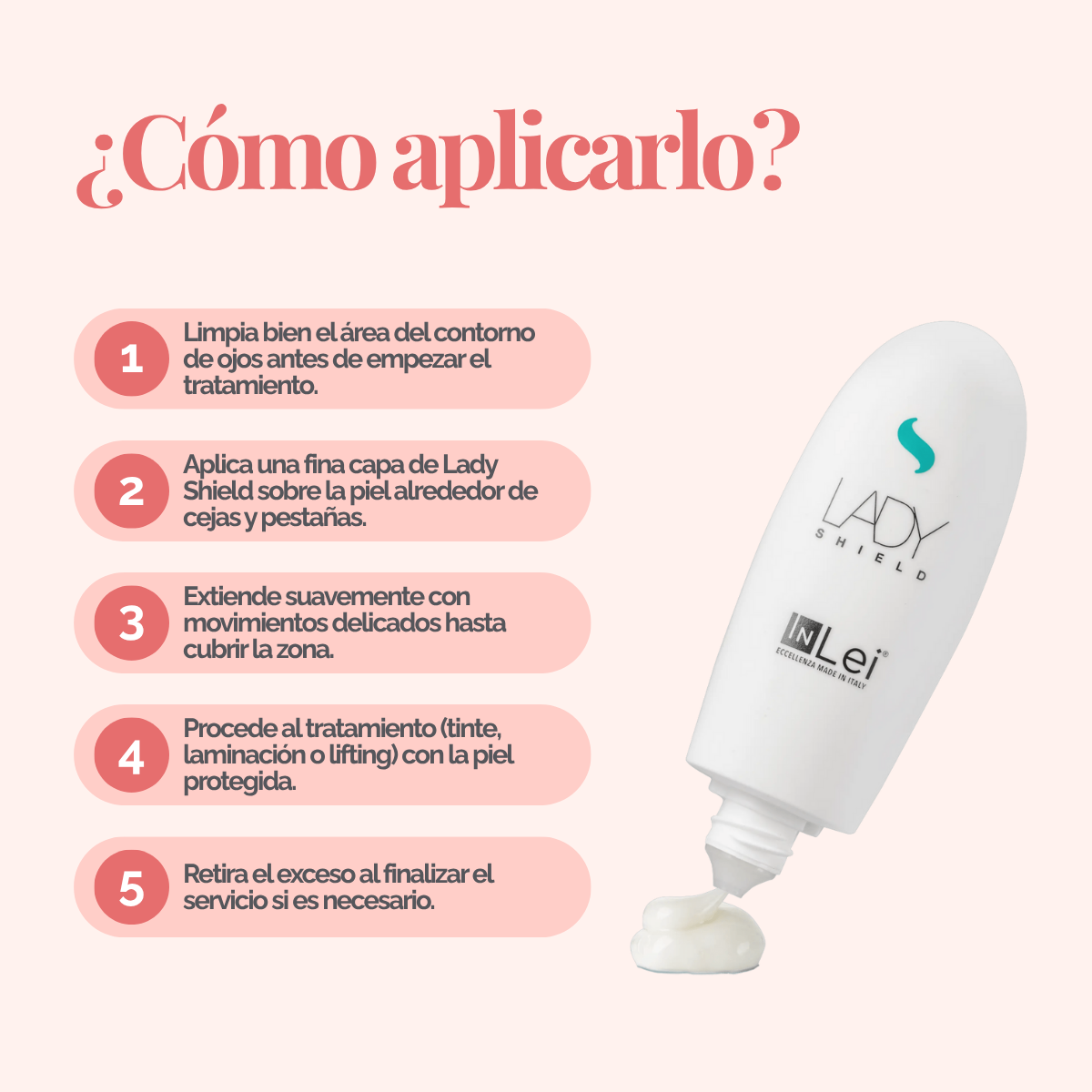 InLei® Lady Shield — Crema Protectora Profesional para Brow Bomber