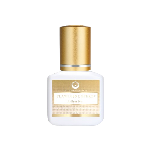 Adhesivo Flawless Ultra+ DLUX profesional secado‑rápido 1 seg retención 8‑9 semanas