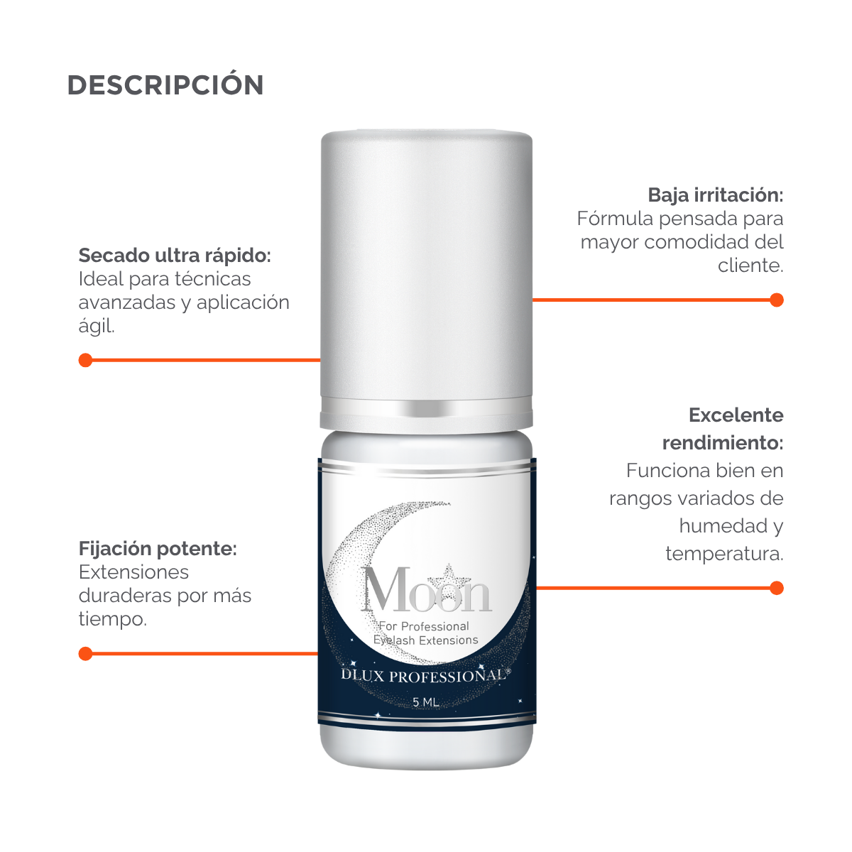Adhesivo Moon Dlux
