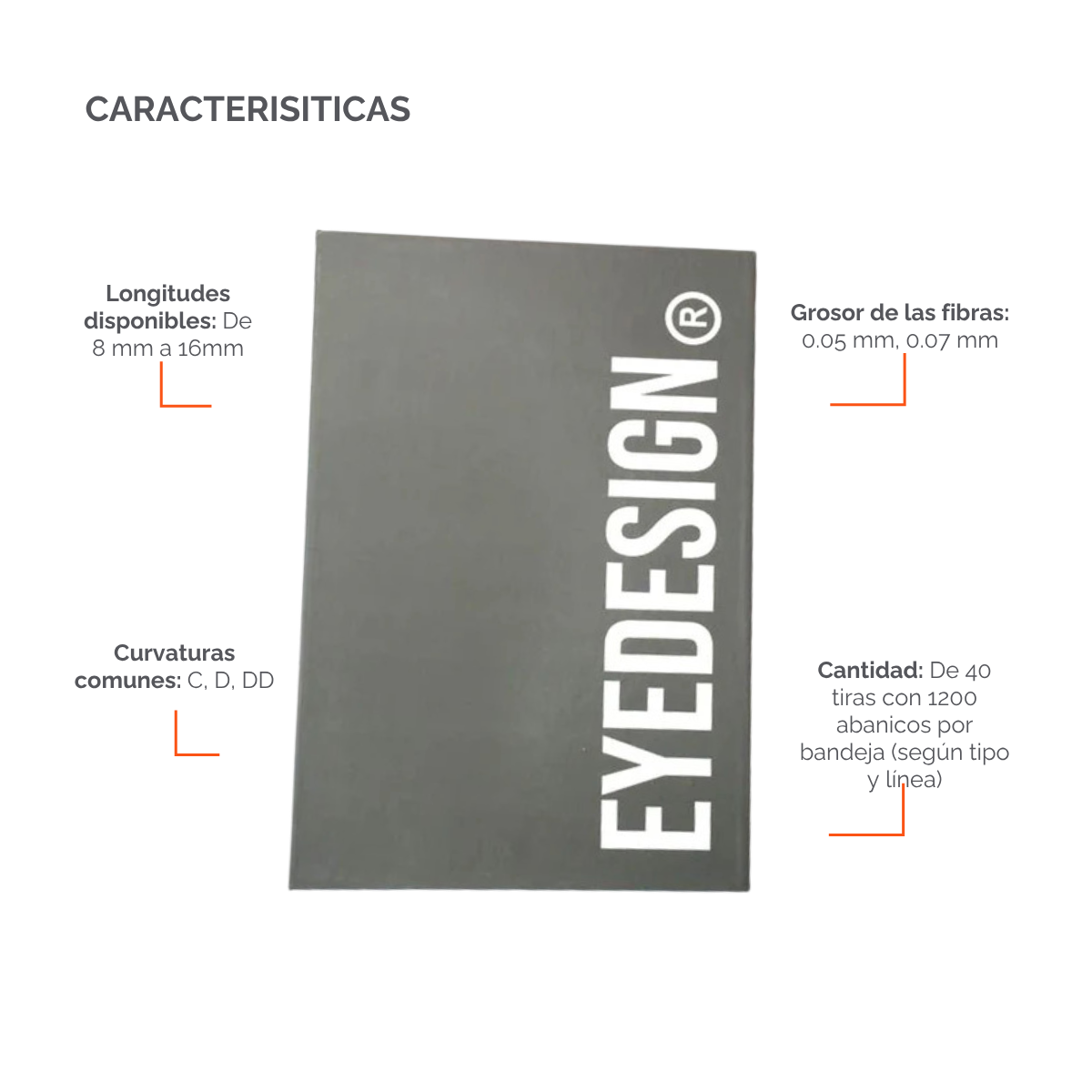 Extensiones de Pestañas Abanicos pre-armados para volumen Eye Design