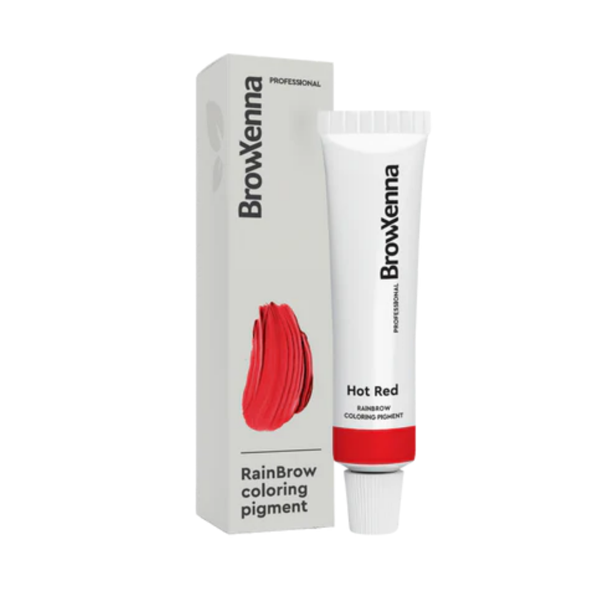 Frasco de 30 ml de Pigmento Directo BrowXenna RainBrow para cejas – fórmula sin oxidante, con textura cremosa y tonos vibrantes para tintado preciso.