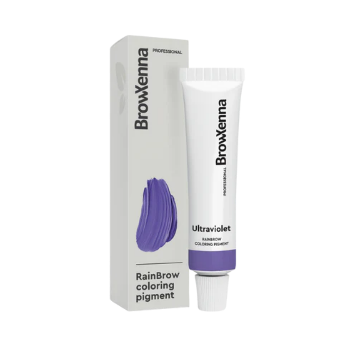 Frasco de 30 ml de Pigmento Directo BrowXenna RainBrow para cejas – fórmula sin oxidante, con textura cremosa y tonos vibrantes para tintado preciso.
