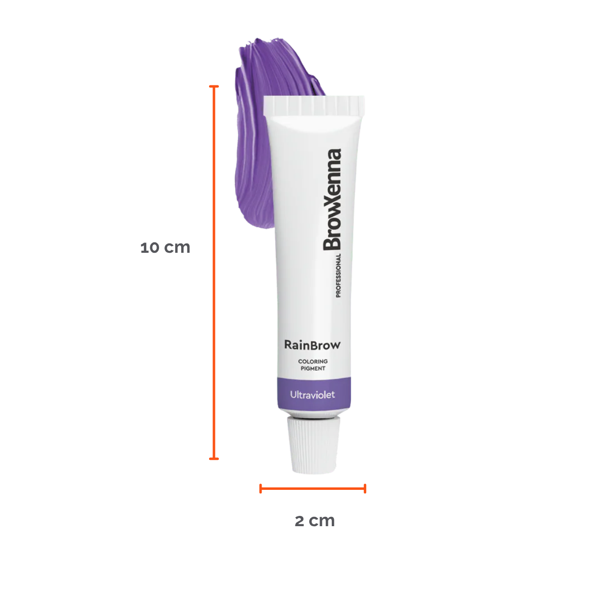 Frasco de 30 ml de Pigmento Directo BrowXenna RainBrow para cejas – fórmula sin oxidante, con textura cremosa y tonos vibrantes para tintado preciso.