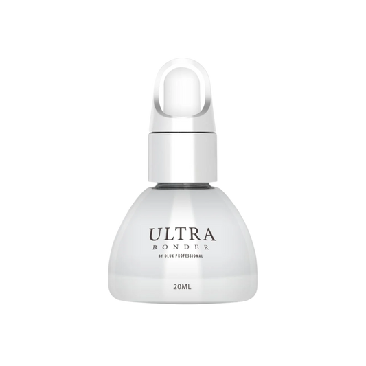 Ultra Bonder DLUX Professional bond sealant extensión pestañas retención prolongada bajo humo secado rápido flexible ojos sensibles