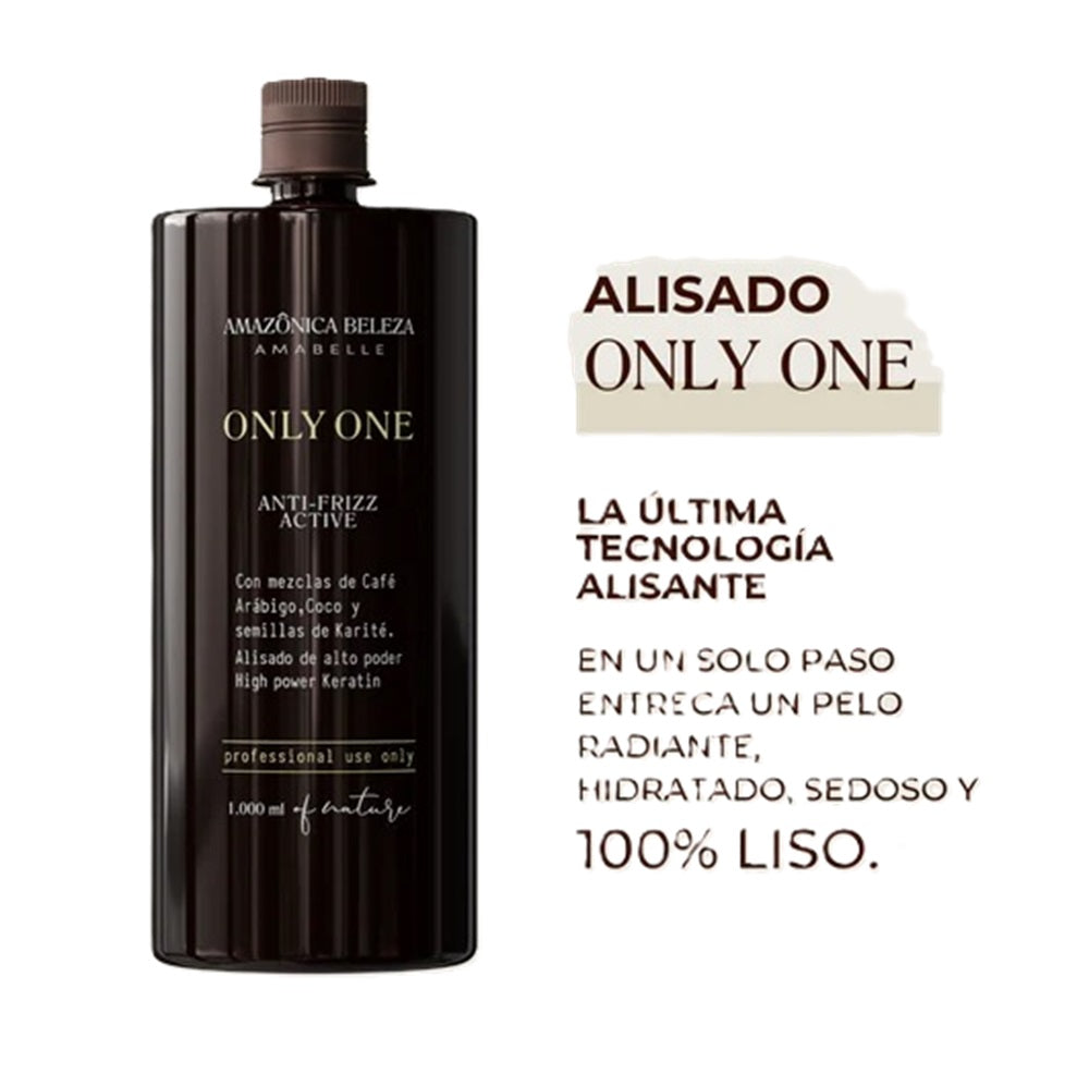 Only One, Alisado y Keratina en un solo paso – Tratamiento capilar profesional de Amazônica Beleza.