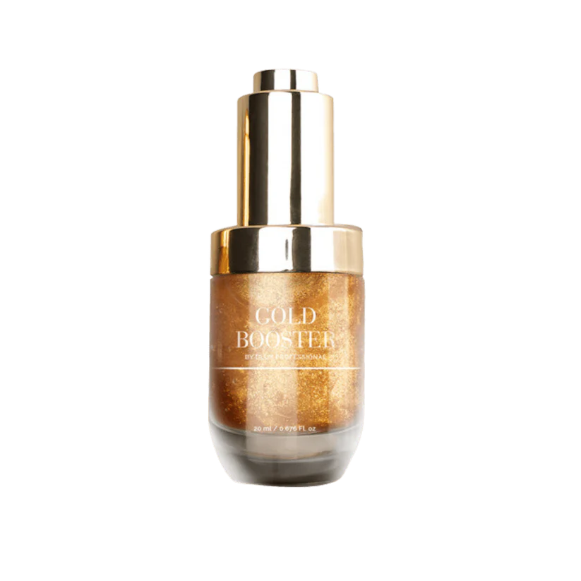 Gold Booster Serum DLUX Pro Suero Profesional para pestañas y cejas hidratación péptidos densidad post tratamiento alta gama
