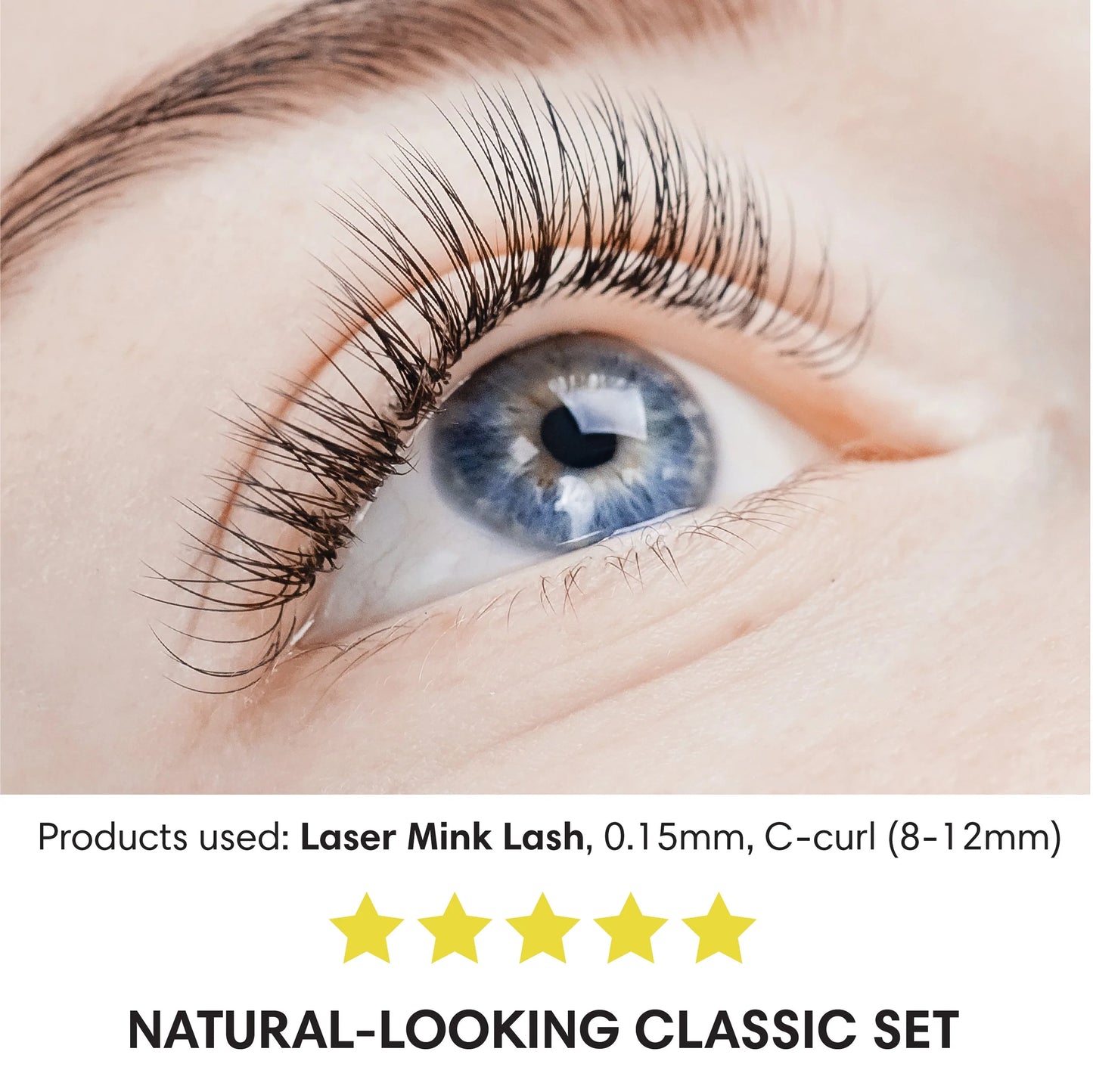 BL Lashes Laser Mink – Extensiones de Pestañas Profesionales Curva C/D