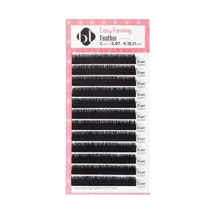 Extensiones de Pestañas Profesionales de Auto-Floración (Feather)  BL Lashes®