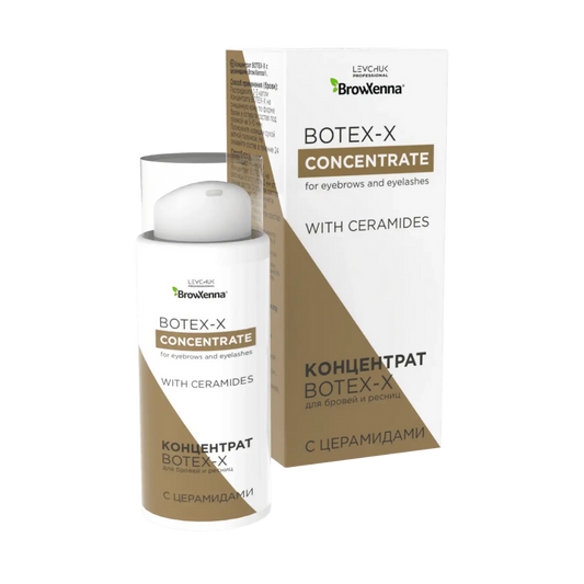 BOTEX‑X BrowXenna® 10 ml, concentrado reparador profesional para cejas y pestañas con ceramidas, ácido hialurónico y aloe vera, fortalecimiento y restauración capilar de alta gama.