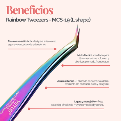 Pinzas Rainbow - MCS-19 Tipo L| BL Lashes