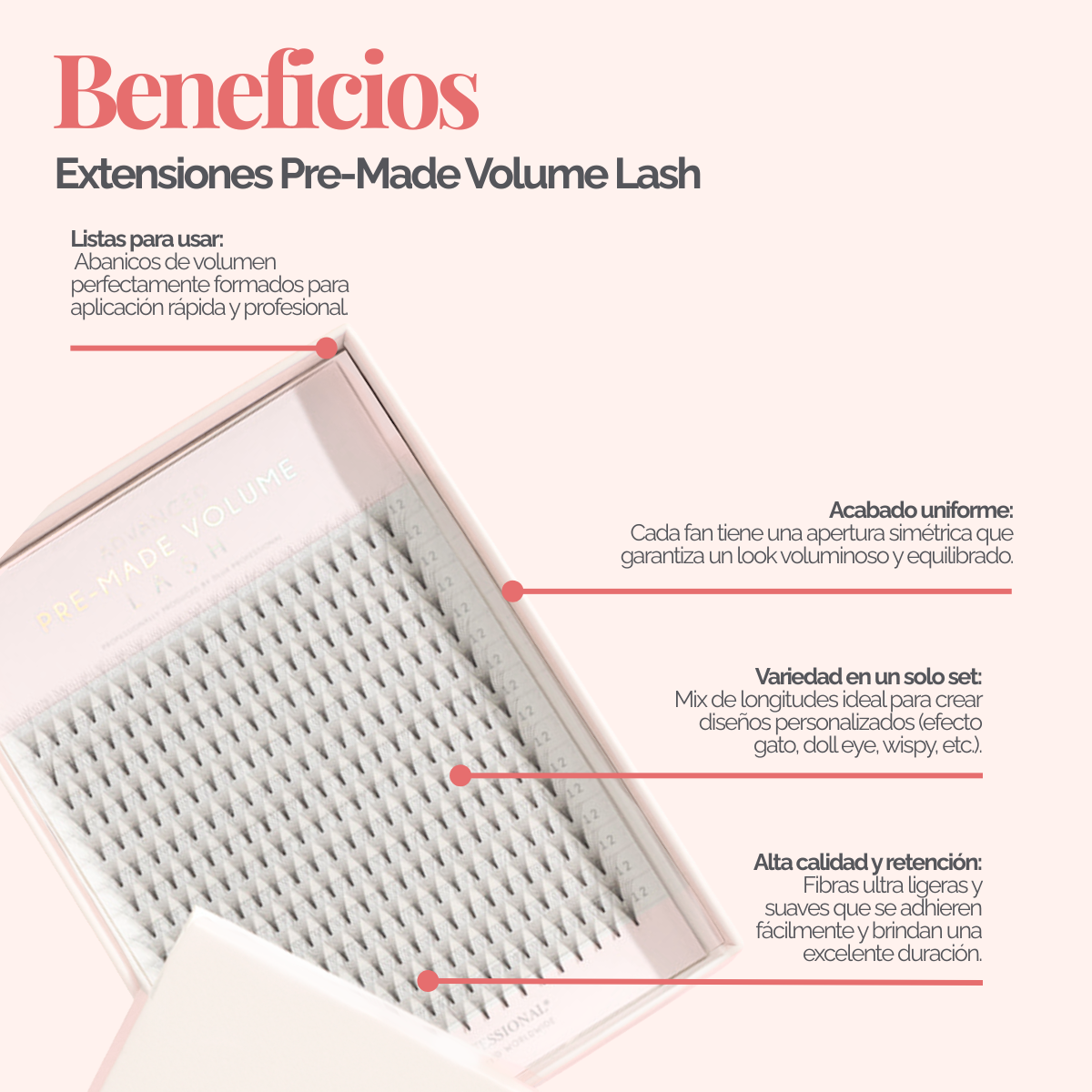 Extensiones Pre Made Volume Lash Mix