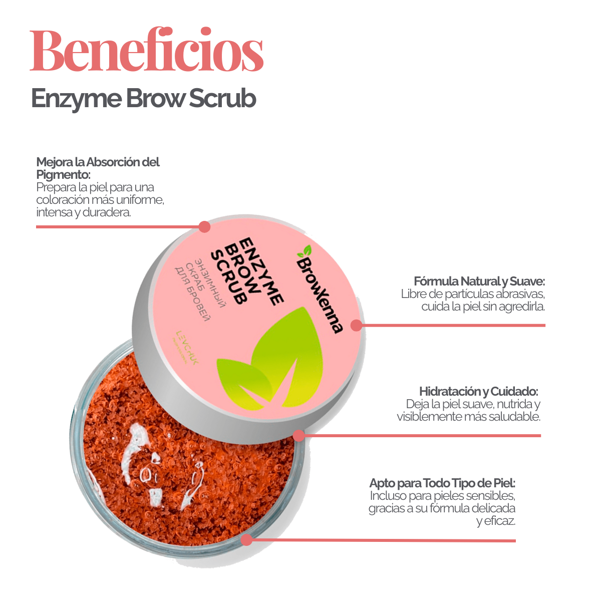 Exfoliante Profesional para Cejas (50 g)