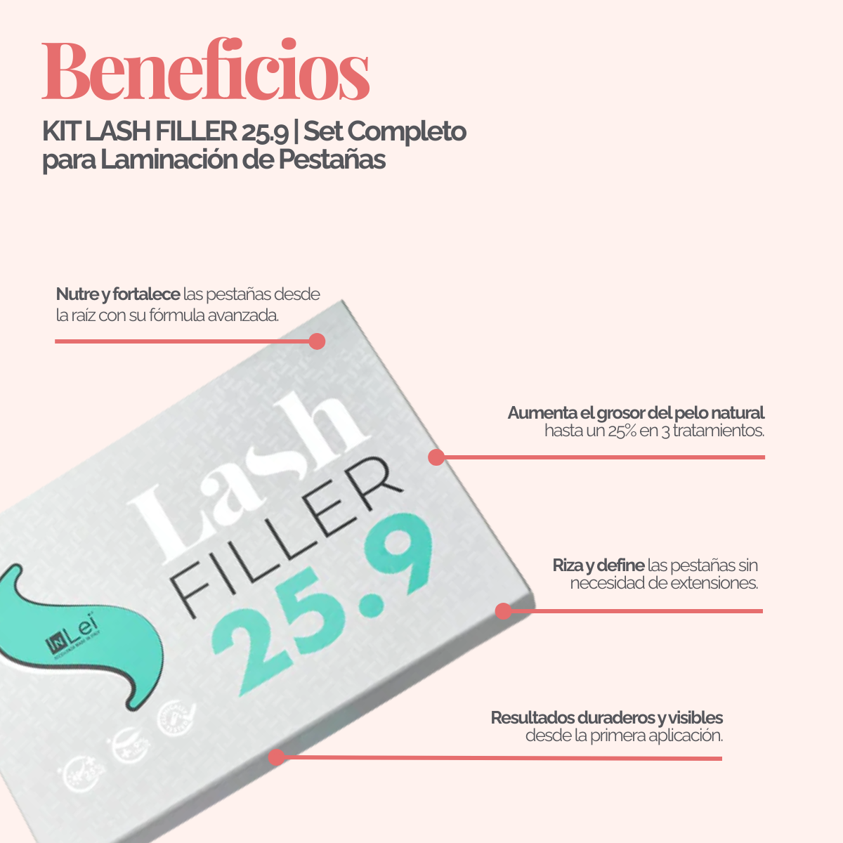 KIT LASH FILLER 25.9 | Set Completo para Laminación de Pestañas