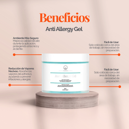 DLUX Anti Allergy Gel neutralizador vapores estudios de pestañas