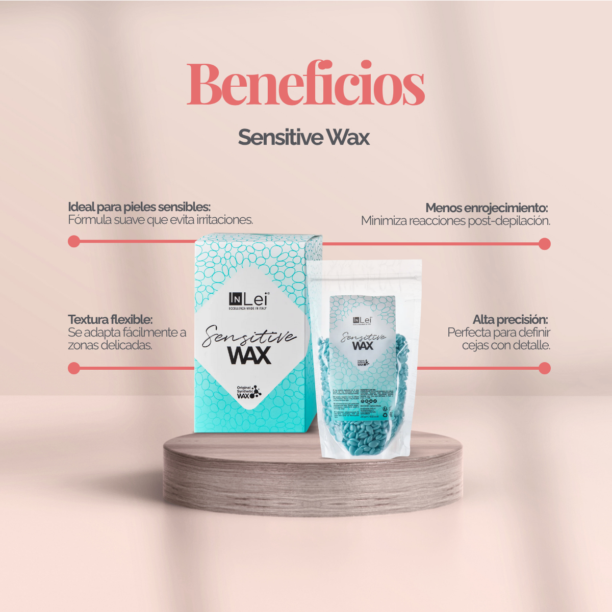 InLei® Cera para depilación piel Sensible