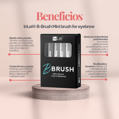 InLei® B-Brush – Mini Cepillo Profesional para Cejas