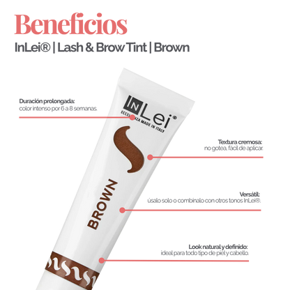 InLei® Tinte para Pestañas y Cejas con Aceite de Argán