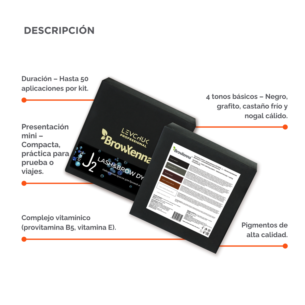Mini Kit Oxygen 02 tinte para cejas