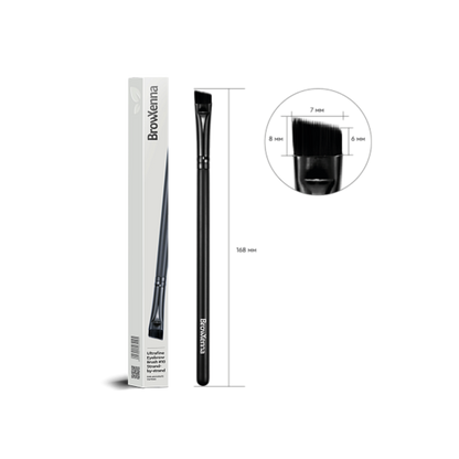 Ultrafine Eyebrow Brush #10 BrowXenna® 
cerdas ultra finas y mango ergonómico diseñados para aplicación precisa de henna y maquillaje en cejas para técnicos de belleza exigentes.
