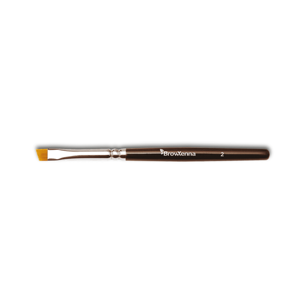 Brush superfine #2, BrowXenna® cerdas ultra finas y mango ergonómico diseñados para aplicación precisa de henna y maquillaje en cejas para técnicos de belleza exigentes.