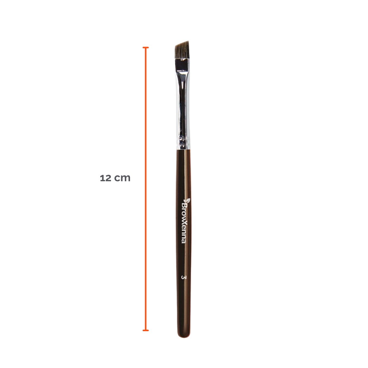 Brush superfine #3, BrowXenna® cerdas ultra finas y mango ergonómico diseñados para aplicación precisa de henna y maquillaje en cejas para técnicos de belleza exigentes.