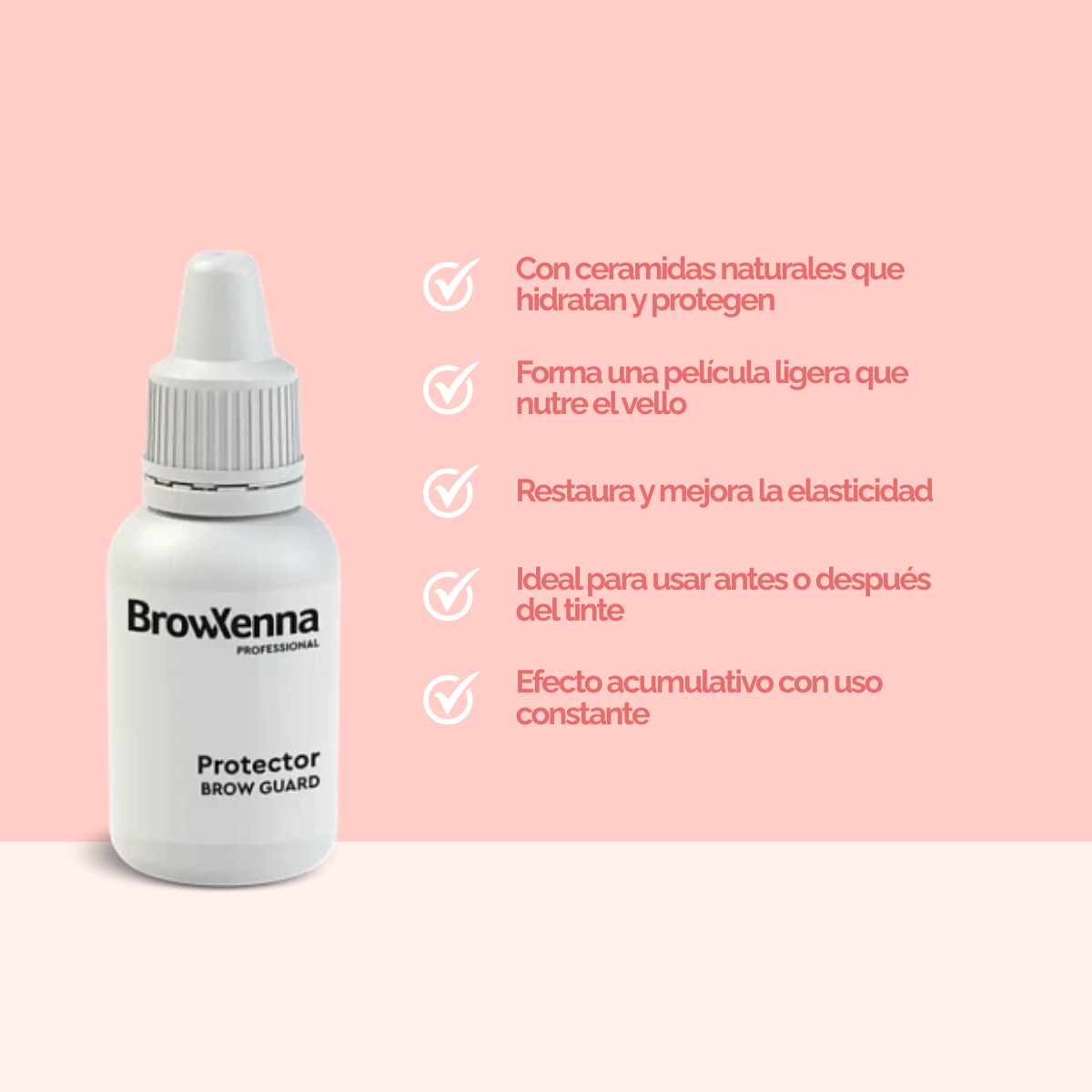 Protector Brow Guard gel protector para laminar cejas BrowXenna® 15 ml, gel profesional que crea barrera cutánea para piel sensible en procedimientos técnicos.