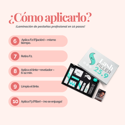 KIT LASH FILLER 25.9 | Set Completo para Laminación de Pestañas