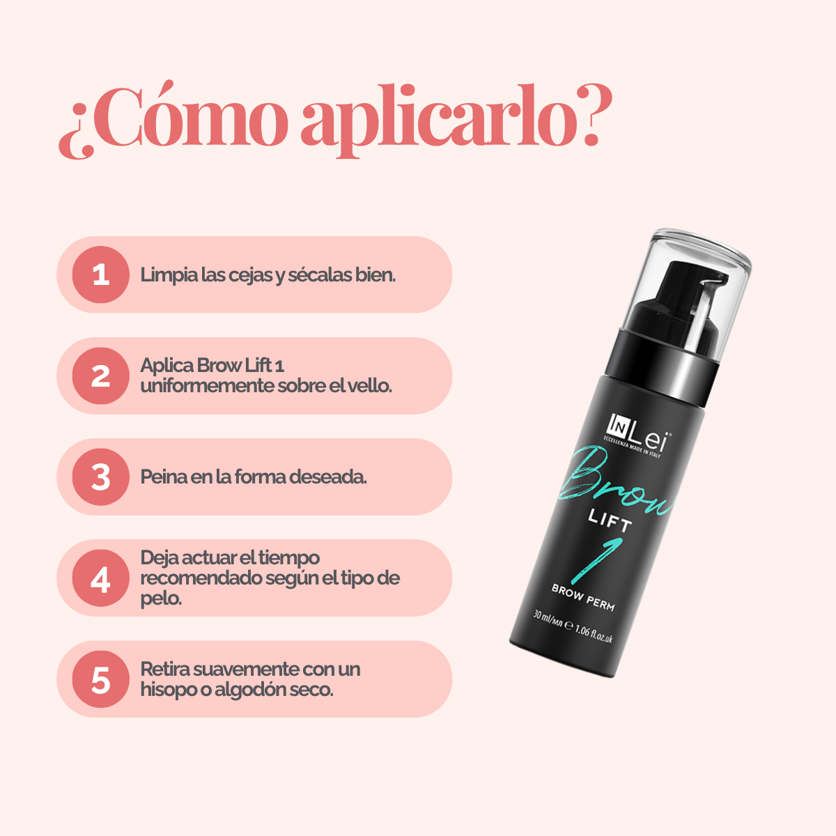 InLei® | Brow Lift | Paso 1 | Botella