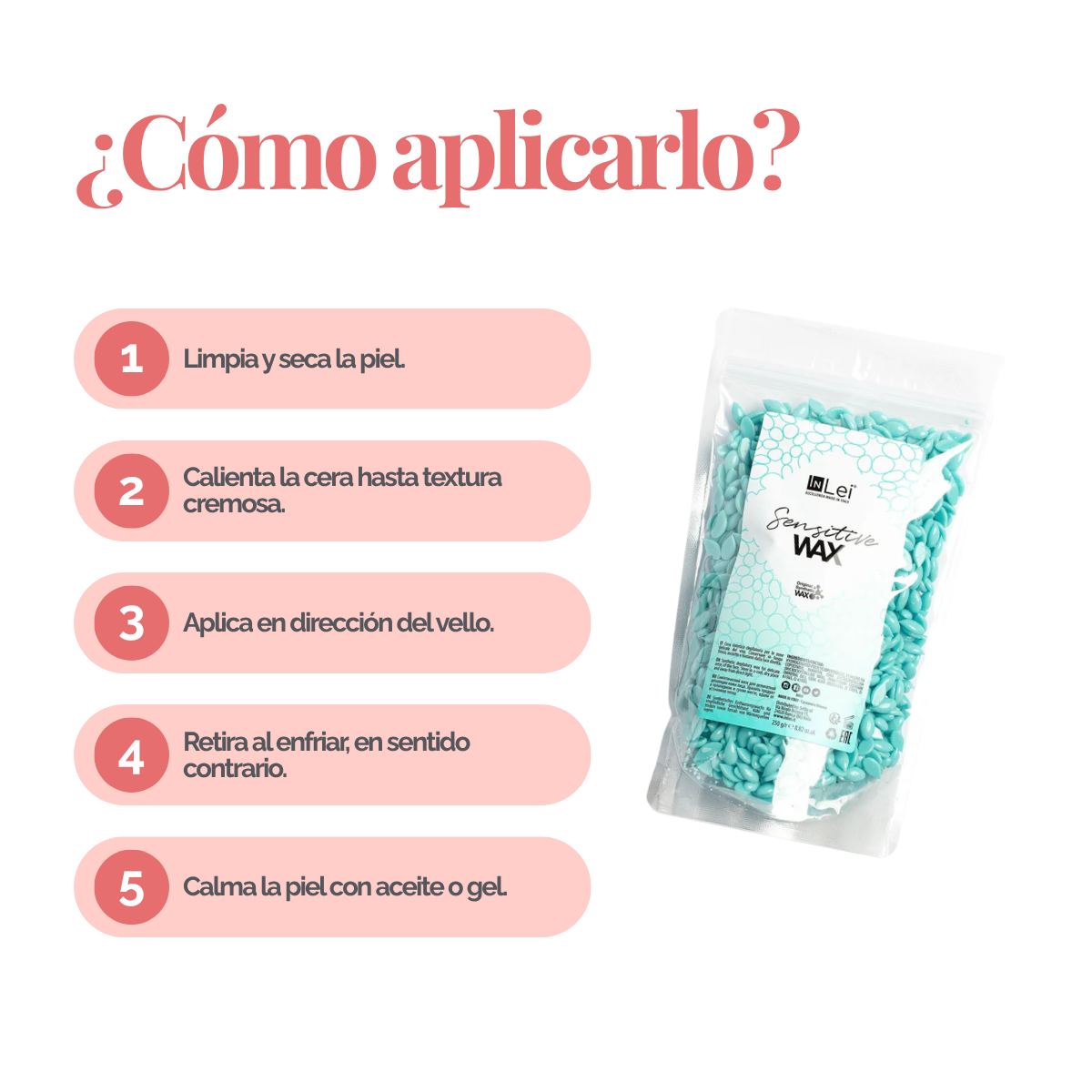 InLei® Cera para depilación piel Sensible