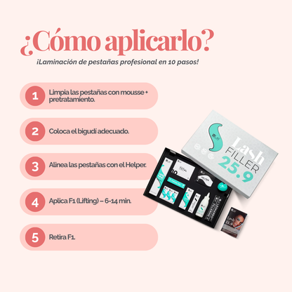 KIT LASH FILLER 25.9 | Set Completo para Laminación de Pestañas