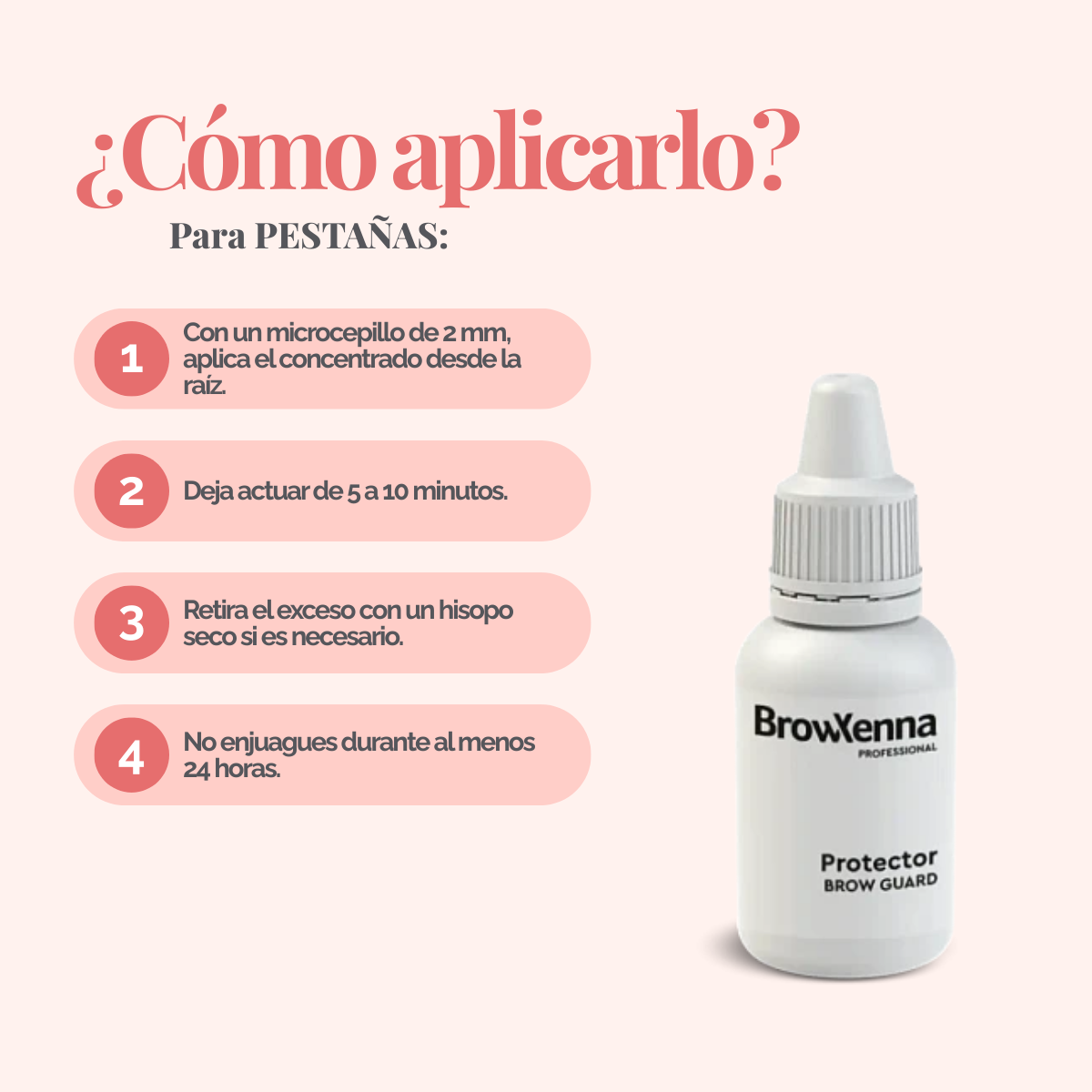 Protector Brow Guard gel protector para laminar cejas BrowXenna® 15 ml, gel profesional que crea barrera cutánea para piel sensible en procedimientos técnicos.