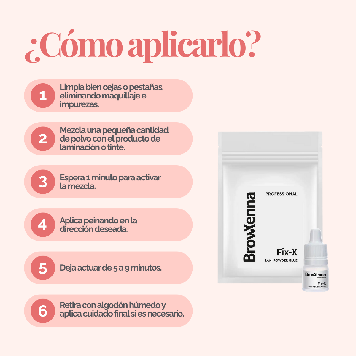 FIX‑X Lami Powder Glue – Adhesivo en Polvo para Laminación de Pestañas