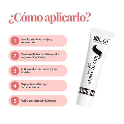 InLei® Tinte para Pestañas y Cejas con Aceite de Argán