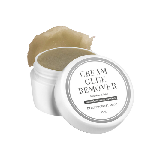 Removedor en crema DLux Pro 15 ml – disuelve adhesivo de extensiones de pestañas sin goteo y con máxima precisión profesiona