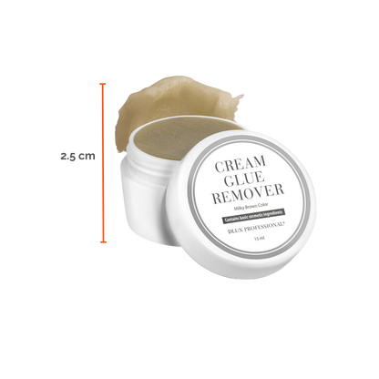 Removedor en crema DLux Pro 15 ml – disuelve adhesivo de extensiones de pestañas sin goteo y con máxima precisión profesiona