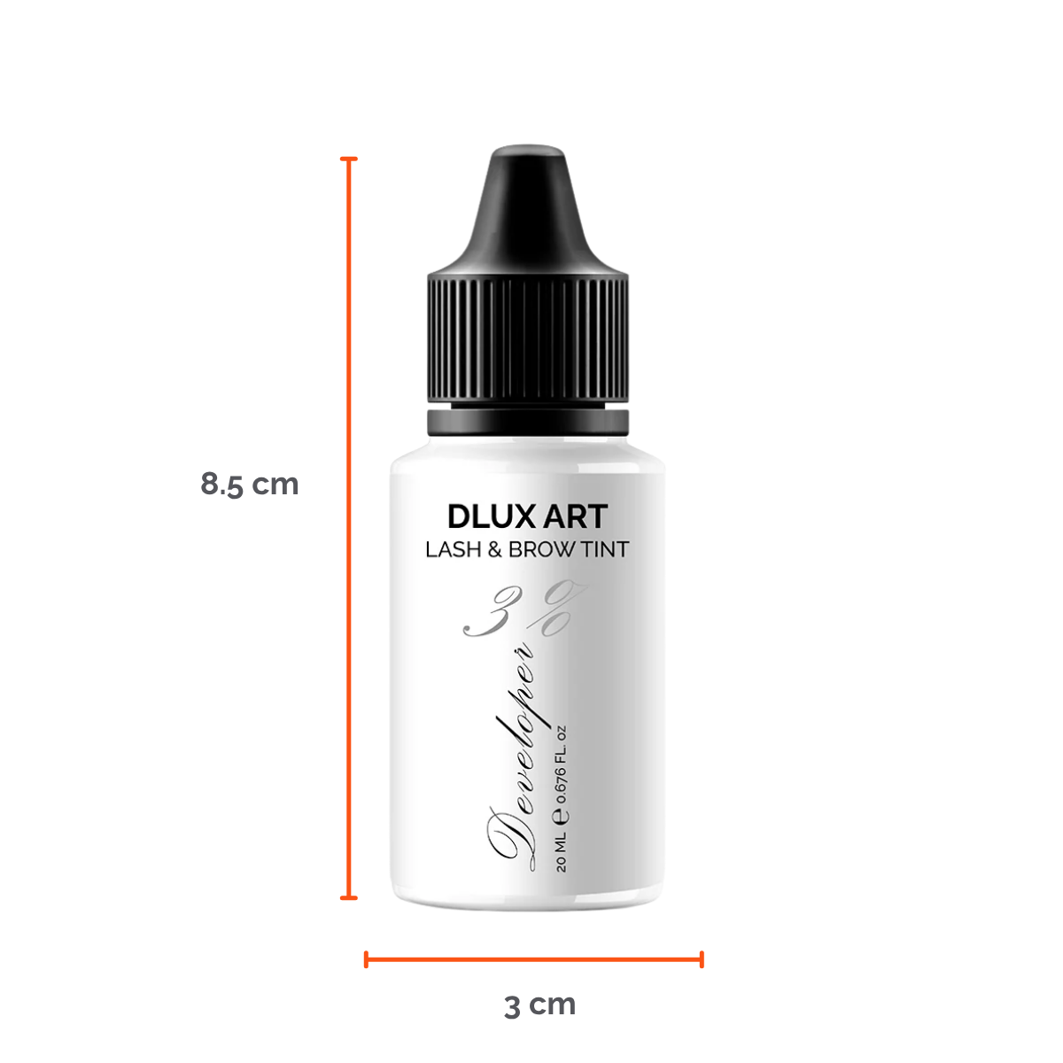 DLUX Art Lash & Tinte Developer 3%, Activador de tinte para cejas y pestañas
