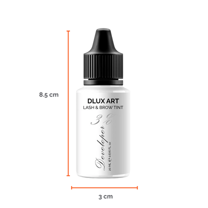 DLUX Art Lash & Tinte Developer 3%, Activador de tinte para cejas y pestañas