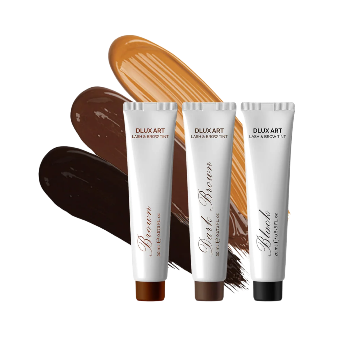 DLUX ART Lash & Brow Tint Brown - Tinte para cejas